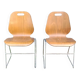 Light wood chairs