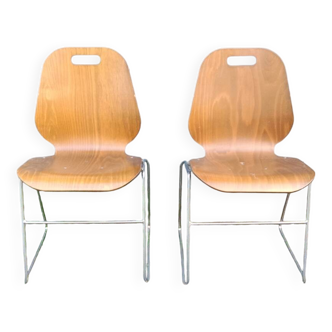 Chaises bois clair