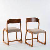 4 Baumann sled chairs