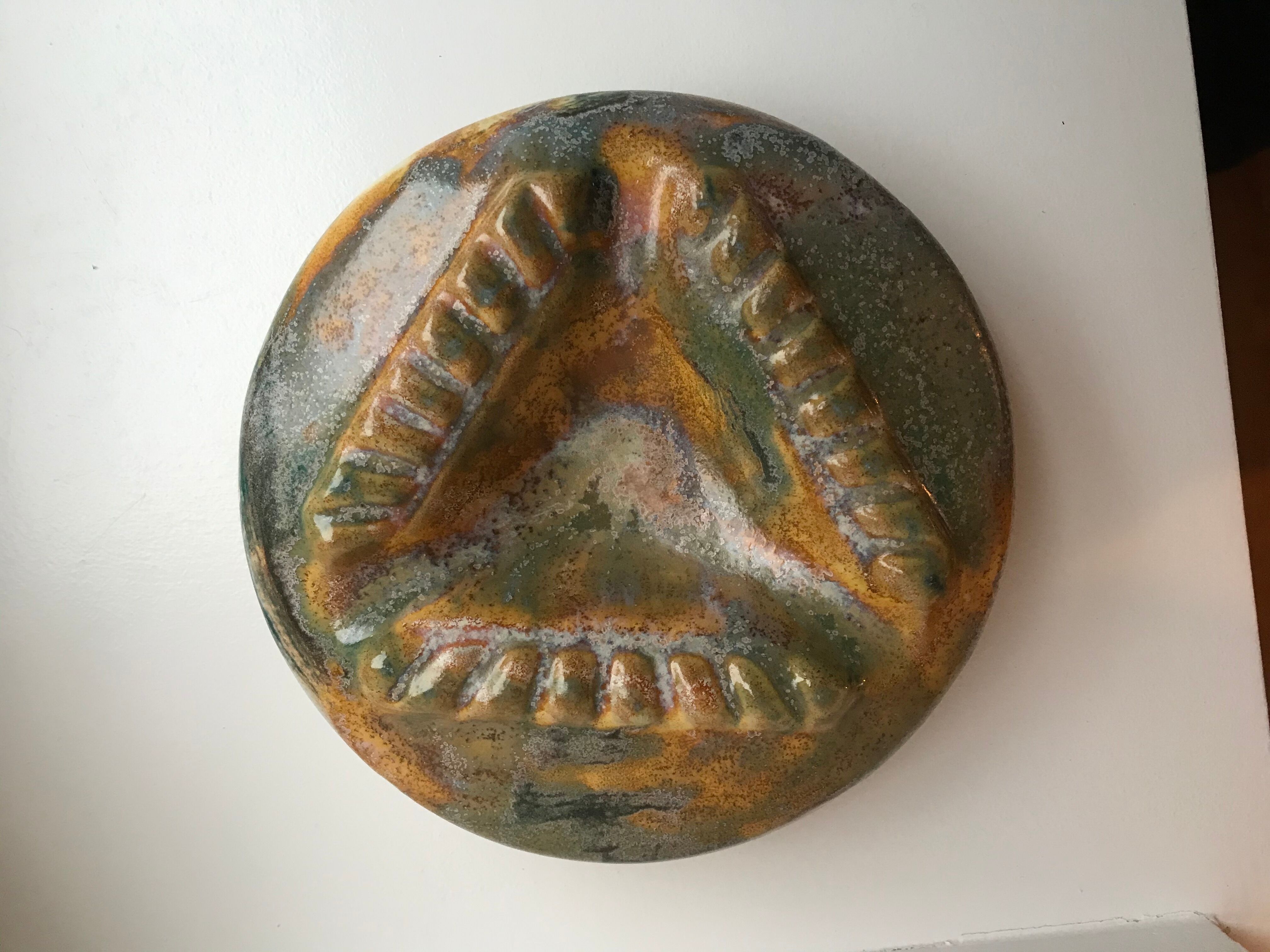 Cendrier en céramique années 70