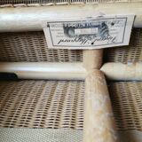 6 chairs Vincent Schepard Lloyd Loom vintage