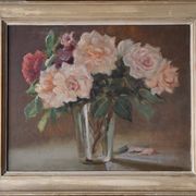 Hippolyte Léty, Roses dans un verre (vers 1920)