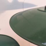 Set of 3 enameled sheet metal pendants