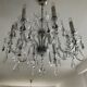Ancien Lustre en cristal de Bohème 8 bras