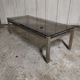 Glass and chrome table 1970