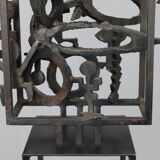 Hand-cut steel sculpture by Ben Oldenhof, Netherlands, 1999