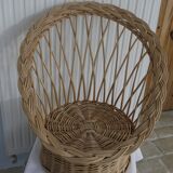 Children's wicker chair, Emmanuelle style