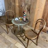 Old garden or bistro pedestal table