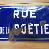 Ancienne plaque de rue