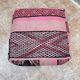 Vintage Berber Kilim Pouf: Handmade Moroccan Floor Cushion