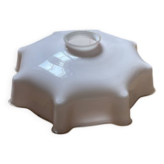 Vintage opaline pink glass lampshade from Czechoslovakia 250913