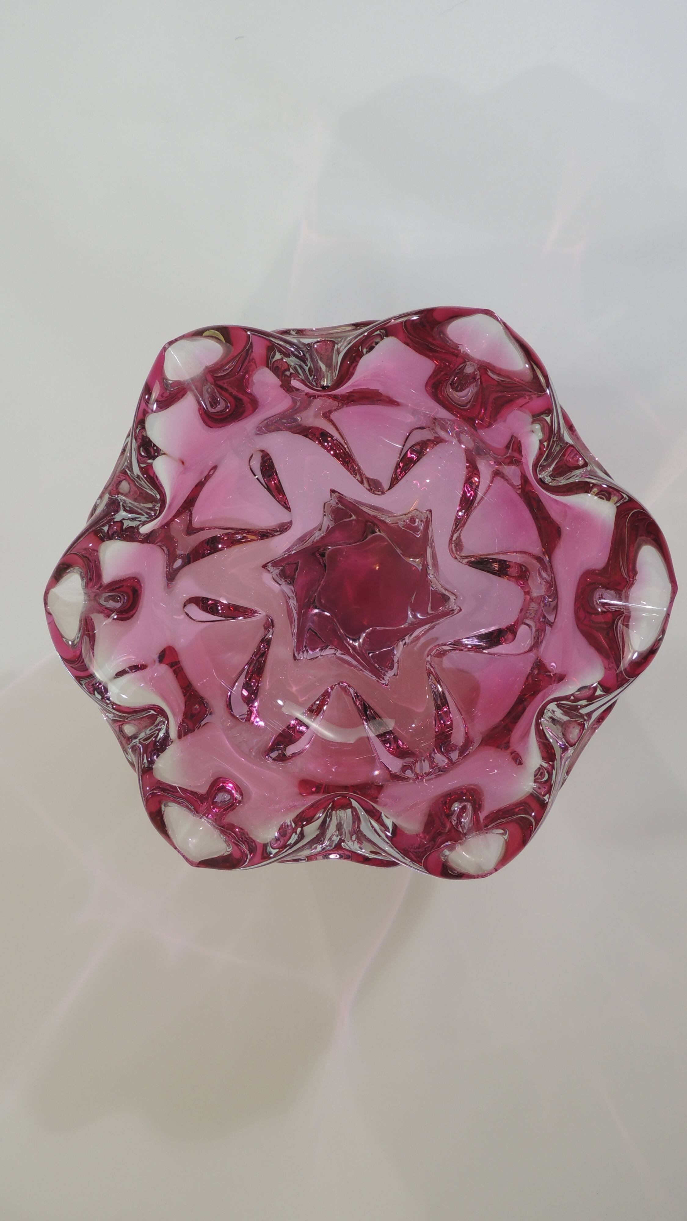 Czech Chribska glass ashtray / bowl / pocket emptier / Josef Hospodka
