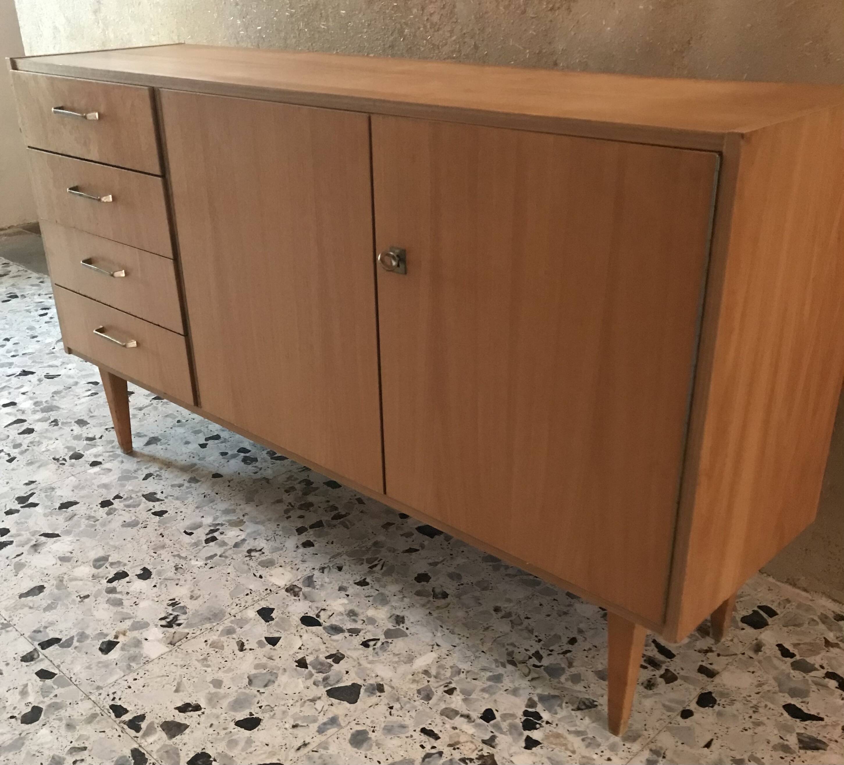 Vintage sideboard in light wood