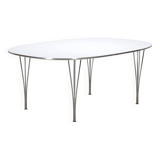 Superellipse table by Arne Jacobsen, Hein, Mathsson for Fritz Hansen, Denmark 70s-80s