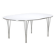 Superellipse table by Arne Jacobsen, Hein, Mathsson for Fritz Hansen, Denmark 70s-80s