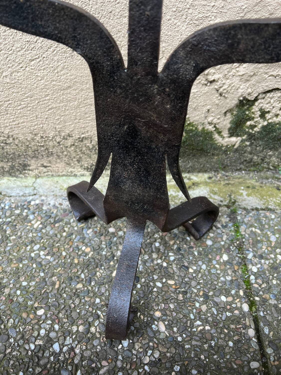 Wrought iron candle holder 1950/60