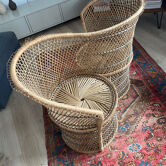 Fauteuil confident rotin et osier 2 places
