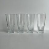 Set of 4 glasses with orangeade H: 12,5cm