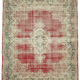 Hand-knotted persian antique 1970s 298 cm x 385 cm beige wool carpet