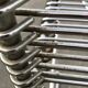 Paire de chaises Wire Till Behrens design annees 80