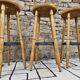 Lot de 4 tabourets de bar vintage 1970"
