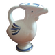Vintage zoomorphic bird-shaped ceramic vase from Biot