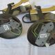 Pair of Lita design spotlights from the 70's, gilded
