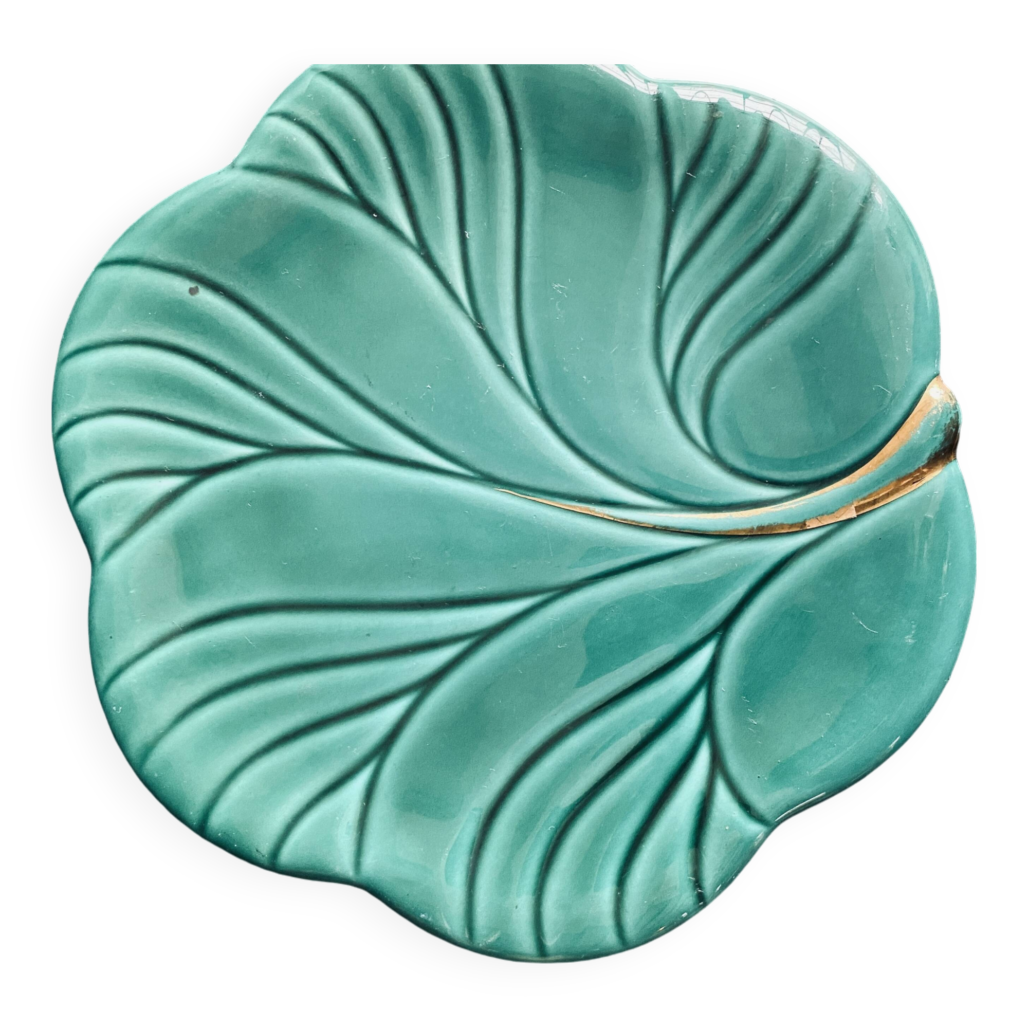 Verceram green vintage trivet