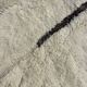 Large Berber M'rirt rug in cream and black wool, Moroccan rug.