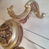 Brass and bronze floor lamp three arms