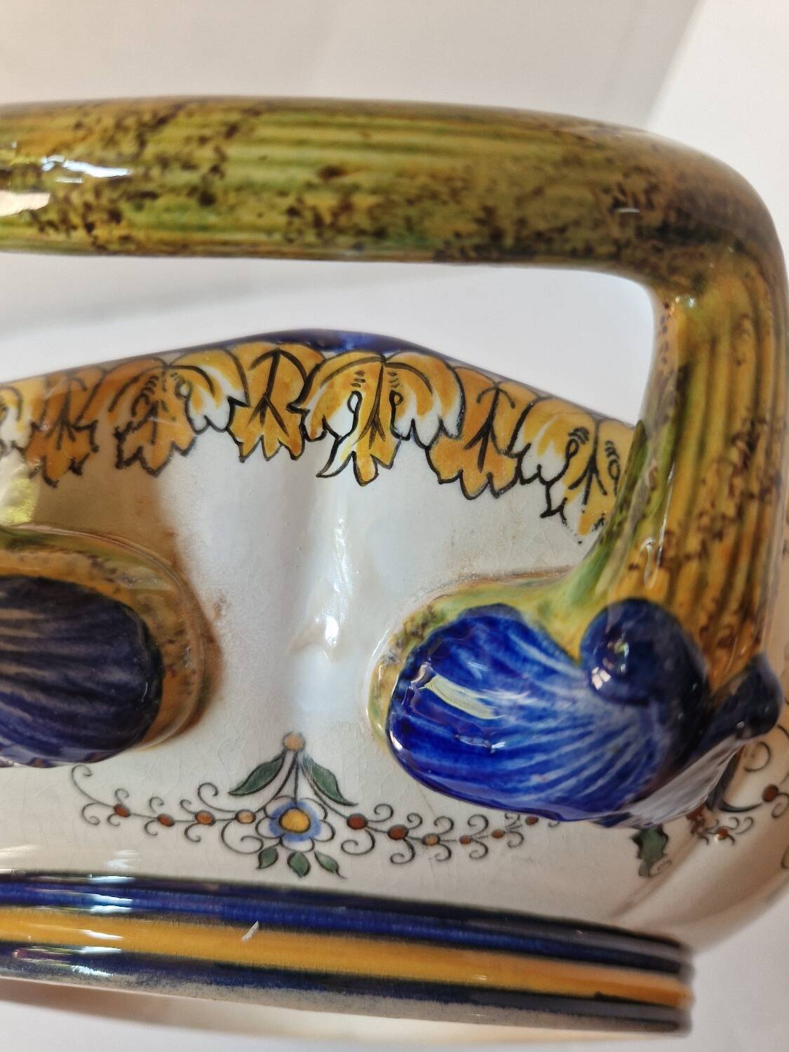 Old ceramic cup / salad bowl signed gien 1900