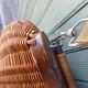 Large handmade wicker fishing basket