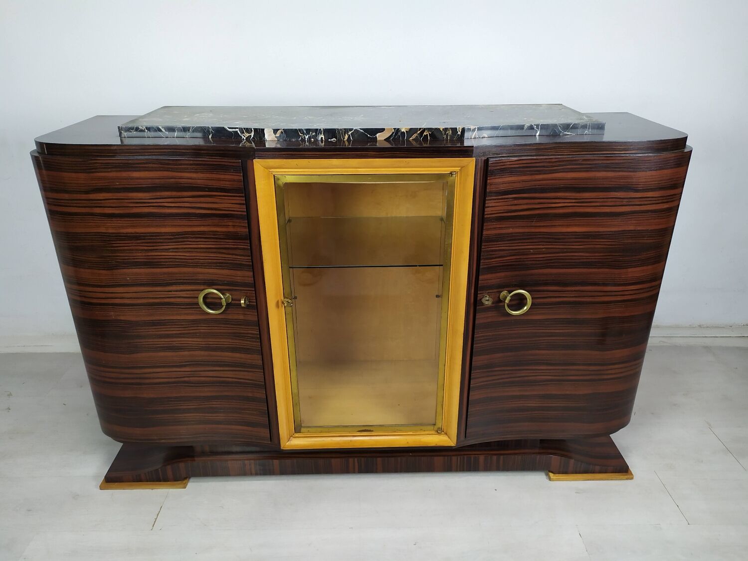 Macassar art deco sideboard