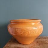 Plant pot, flower pot, planter in glazed terracotta