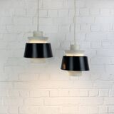 Pair of Tivoli Jørn Utzon pendant lights for Nordisk Solar Denmark, 1950-60s