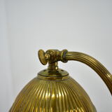 Brass Glass Vintage Table Lamp Style Vienna Secession, 1930s, Austria