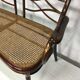 Turned wooden bench with caning by Thonet, Austria