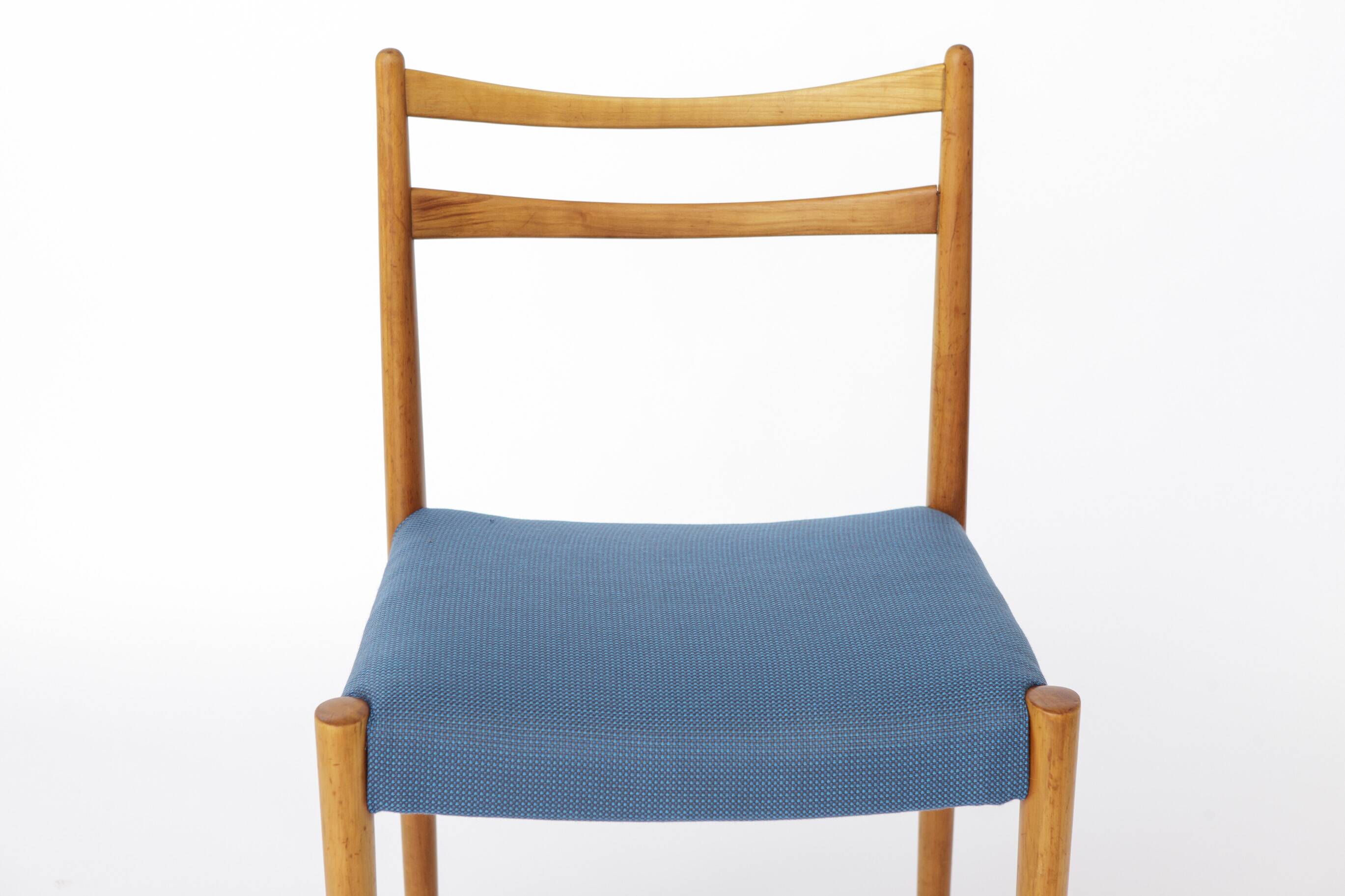 Vintage Lübke Dining Chair, Germany 1970s, Beech Wood Chair