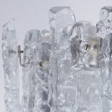 Ice Glass Chandelier by J. T. Kalmar for Kalmar Franken KG, 1960s