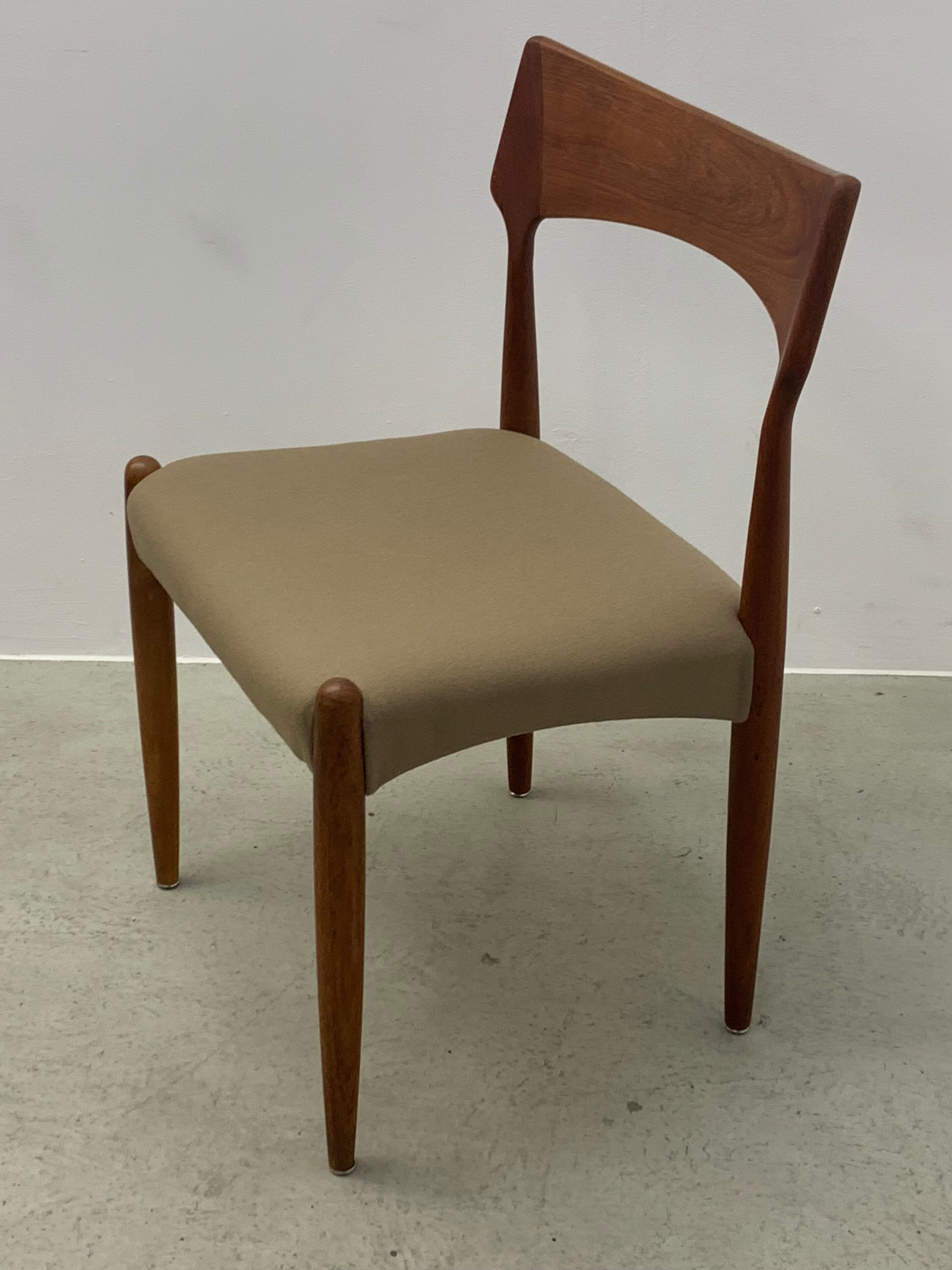 4xDanish Teak Dining Chairs by Bernard Petersen 1960s