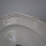 8 Wedgwood plates in English earthenware 19th black monogram