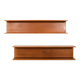 Pair teak wall shelves by Pedersen and Hansen 1960s