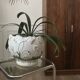 Antique cache-pot, slipware decoration.