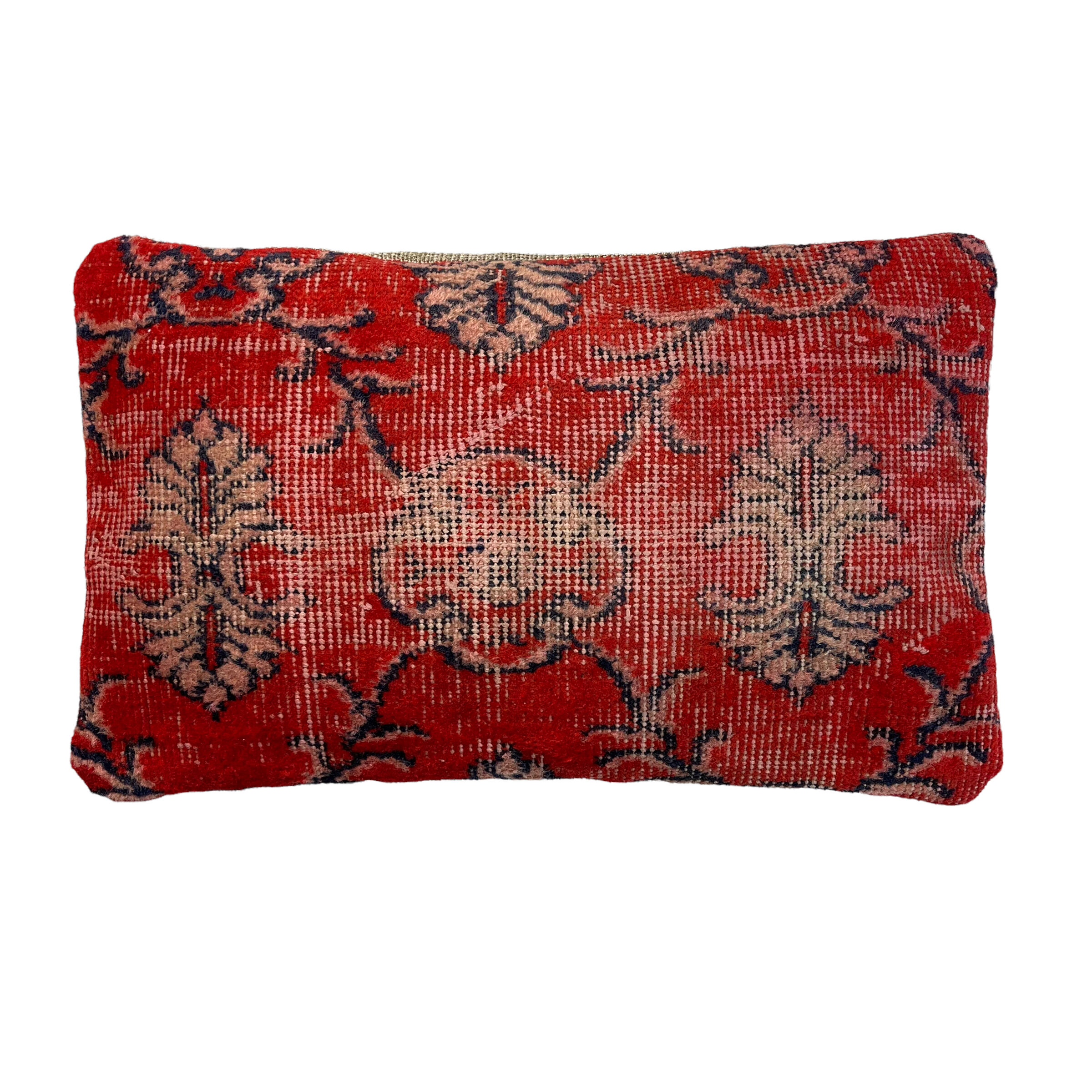 Vintage turkish rug cushion cover, 30 x 50 cm