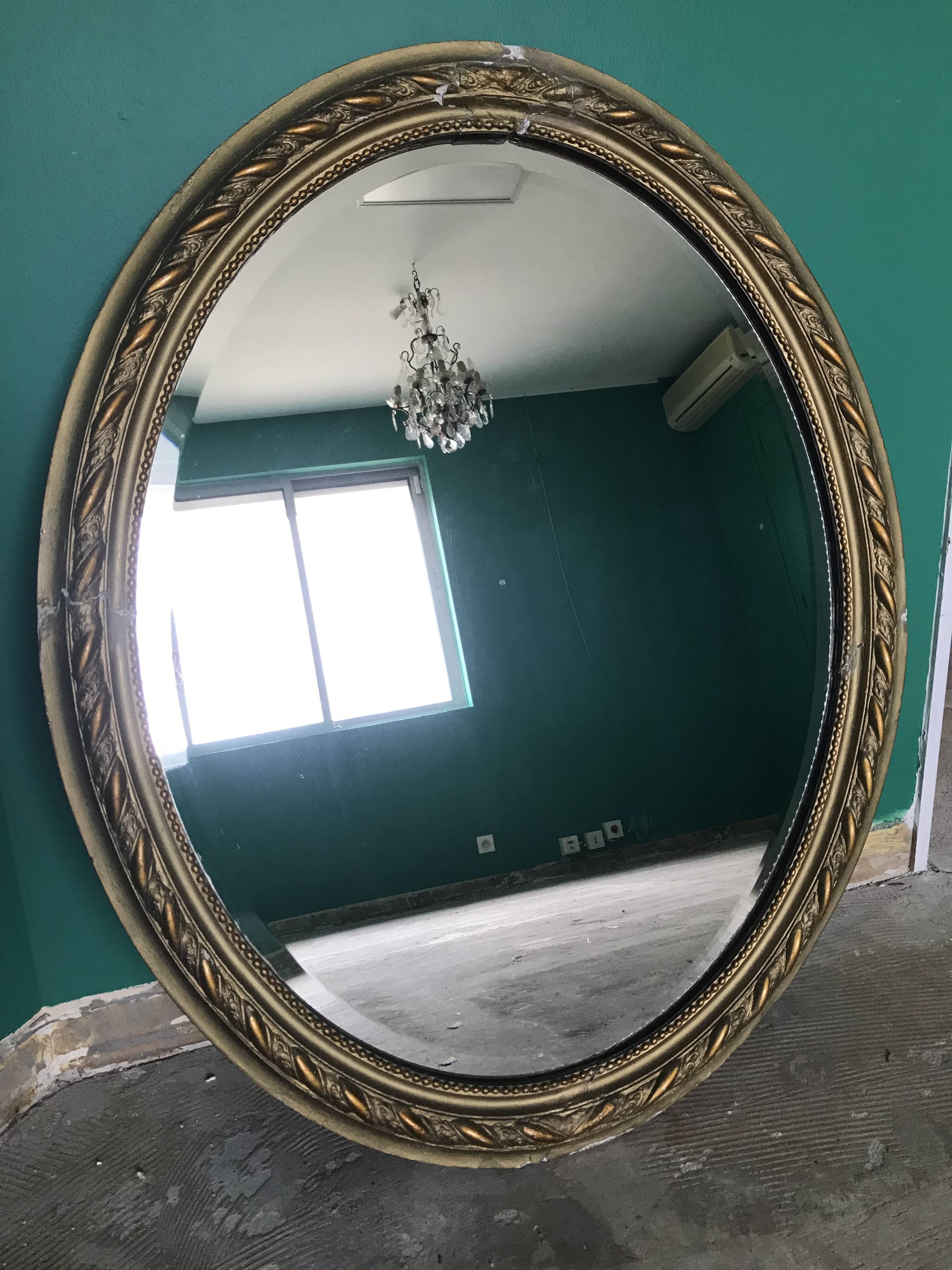 Napoleon III oval mirror