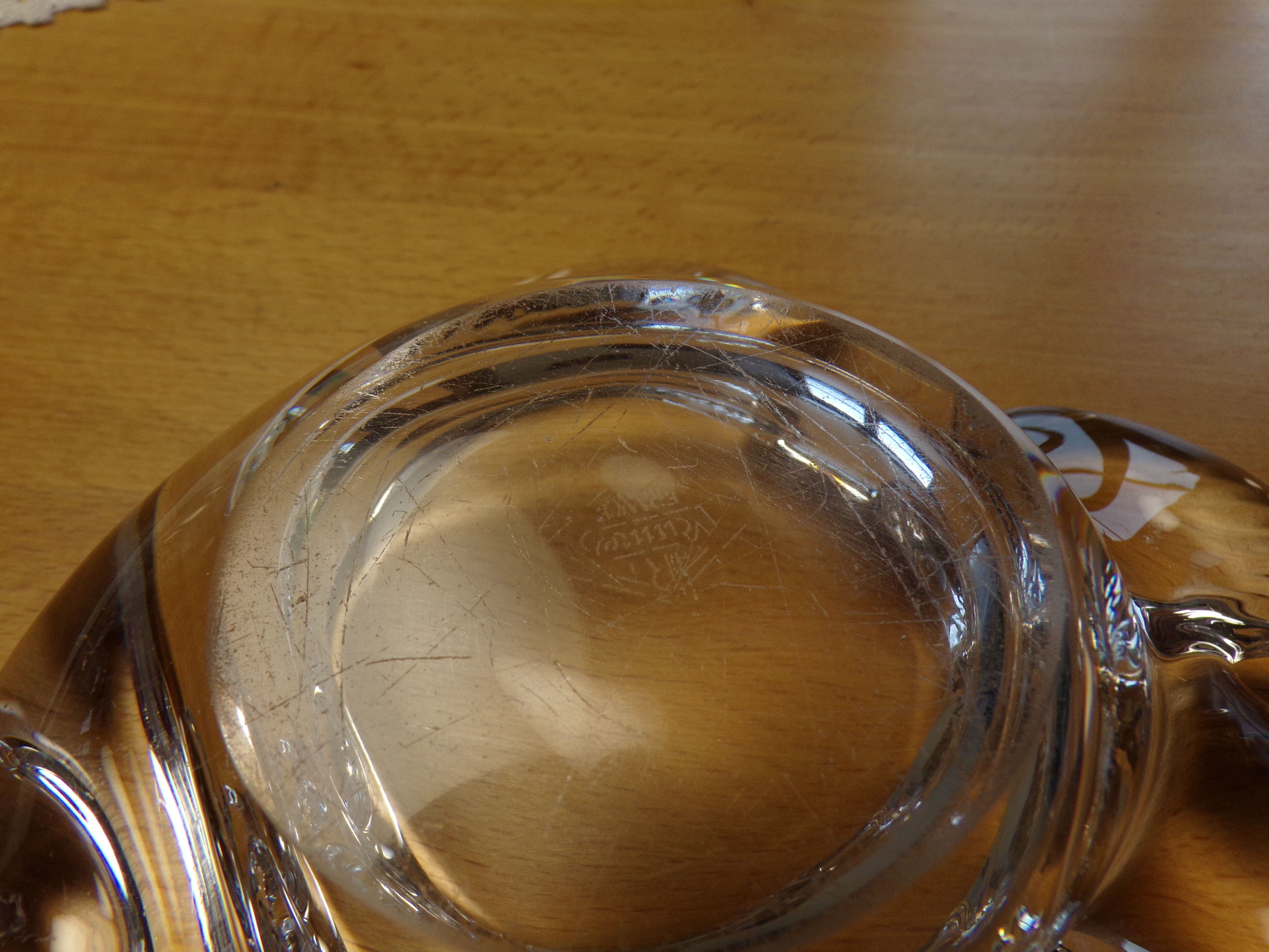 Crystal fish from Vannes France empty pocket