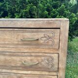 Vintage carved solid wood chest of drawers – 4 drawers