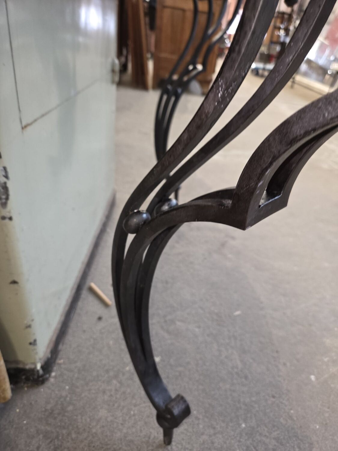 Wrought iron console