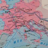 Old MDI History Map: The Crusades-Cultural Centres in France