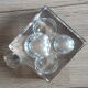 Daum sculpted glass ashtray with ball